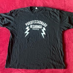 Japanese professional wrestling 2xl black T-shirt